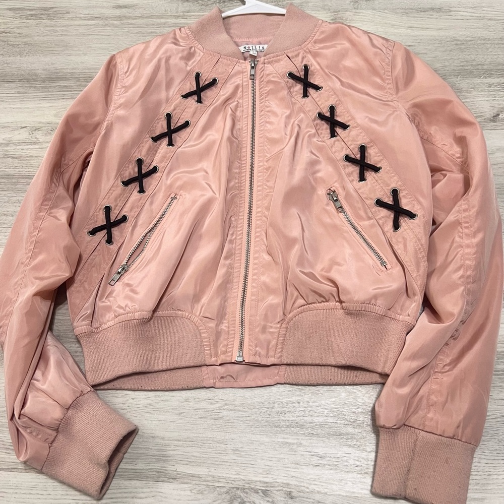 Pink wind breaker